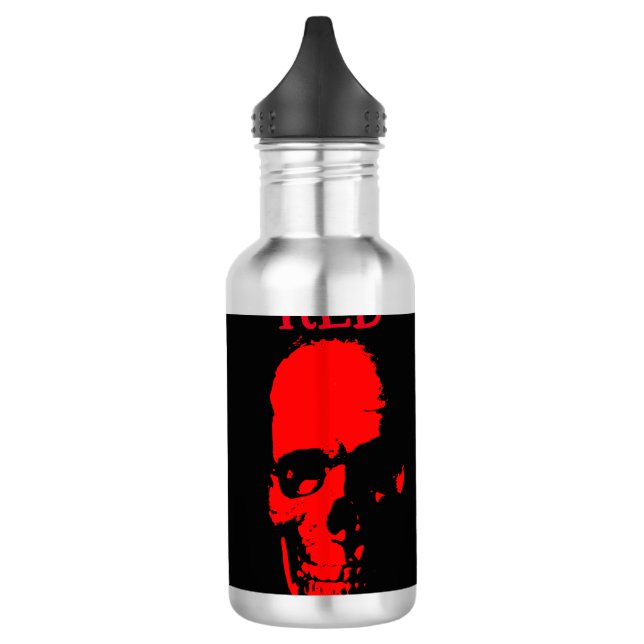 Roter Kopf Wasserflasche Edelstahlflasche (Links)