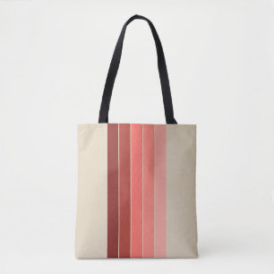 Roter Korallenrosa Beige Streifen