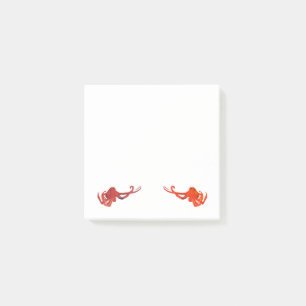 Roter Krake Post-it Klebezettel