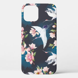 Roter Kranich Magnolie: Japanische Aquarellmalerei Case-Mate iPhone Hülle