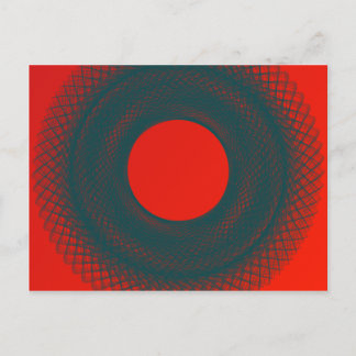 roter Kreis Postkarte