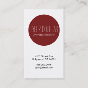 Roter Kreis Visitenkarte