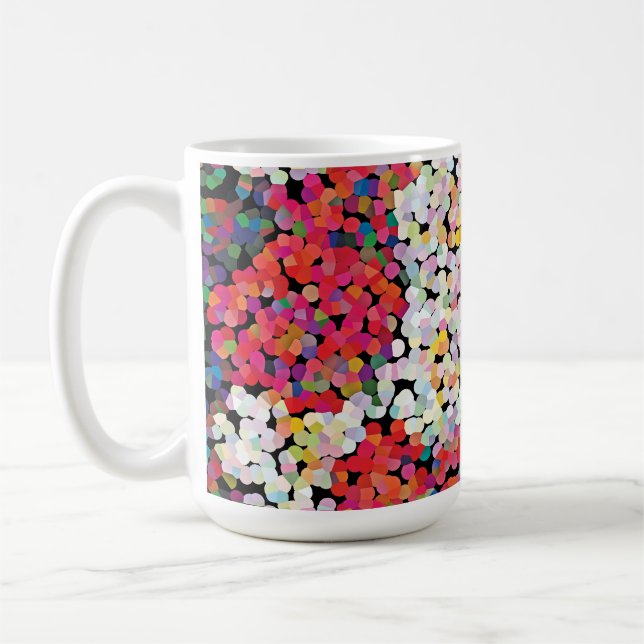 Roter Kristall Blütenblüten Kaffeetasse (Links)