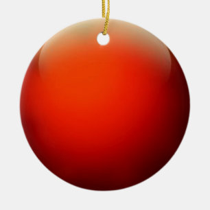 Roter Kristallball Keramikornament