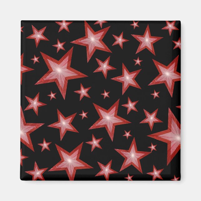 Roter Kühlschrankmagnet Magnet (Vorne)