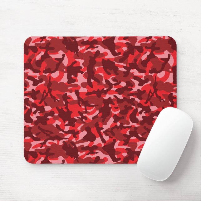 Roter Lachs-Tarnanzug  Mousepad (Mit Mouse)