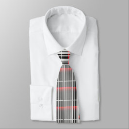 Roter Laser und Strichcode Krawatte