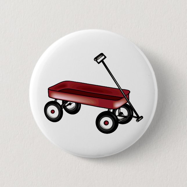 Roter Lastwagen Button (Vorderseite)