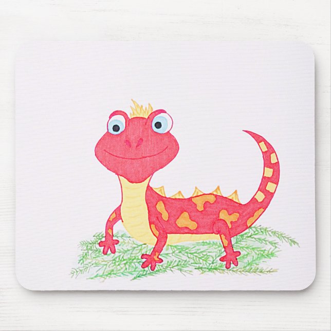 Roter Leguan Mousepad (Vorne)