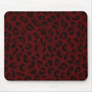Roter Leopard Print Mouse Pad Mousepad
