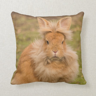 Roter Lionhead Hase Kaninchen Kissen