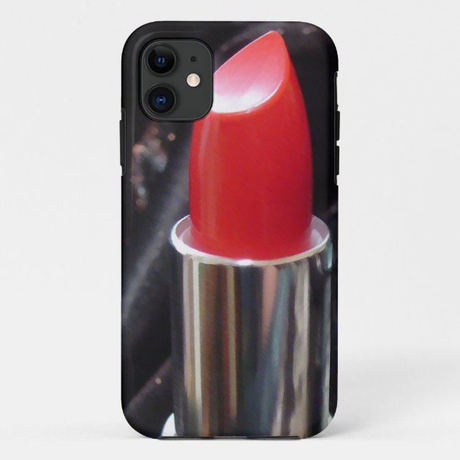Roter Lipstick Case-Mate iPhone Hülle (Rückseite)