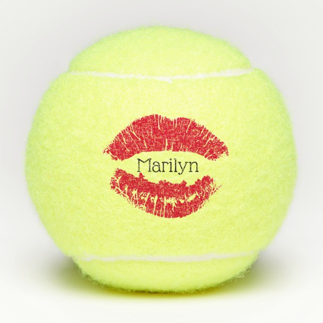 Roter Lipstick Lipstick: Tennis Ball (Vorderseite)