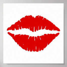 Roter Lipstick Poster