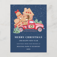 Roter LKW Ingwerbrot Kekse Firmenweihnachten