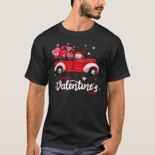 Roter LKW mit Herzenslust zum Valentinstag für wen T-Shirt