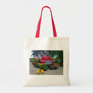 Roter Lkw mit Tulips, Oregon Tragetasche