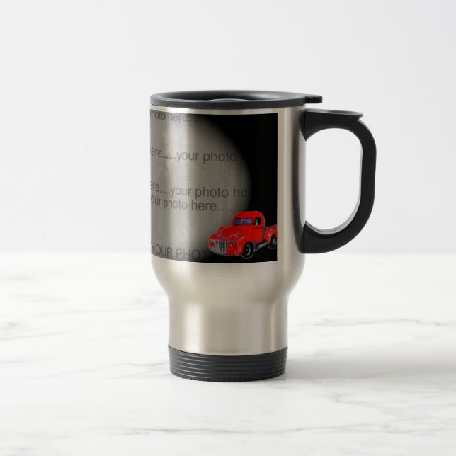 Roter LKW-personalisierte thermische Tasse (Rechts)