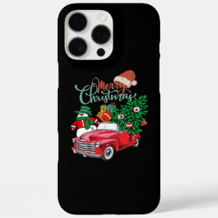 Roter LKW Pickup Weihnachtsbaum Frohe Weihnachten  iPhone 16 Pro Max Hülle