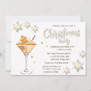 Roter LKW Pine Trees Schneeflocken Weihnachten Einladung