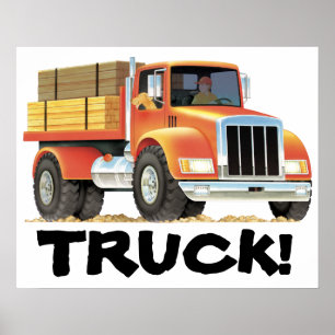 Roter LKW Poster