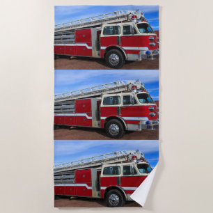 Roter LKW Strandtuch