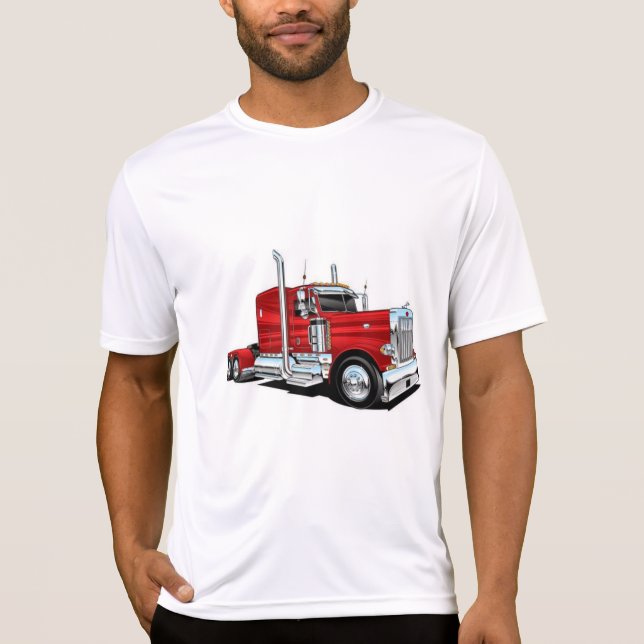 Roter LKW T-Shirt (Vorderseite)