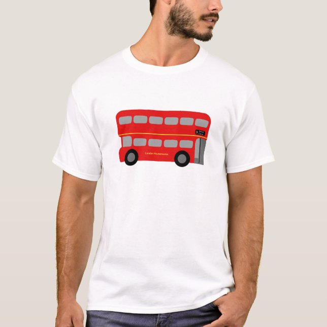 Roter London-Bus T-Shirt (Vorderseite)