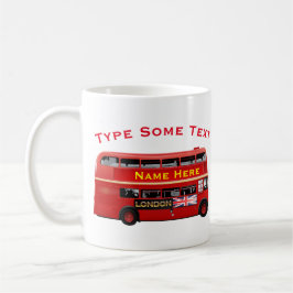 Roter London-Bus themenorientiert Tasse