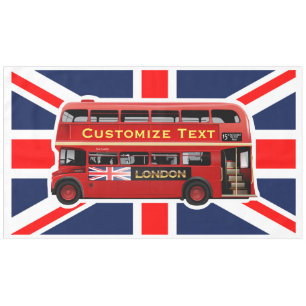 Roter London-Bus Tischdecke