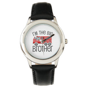 Roter Löschfahrzeug-großer Bruder Armbanduhr