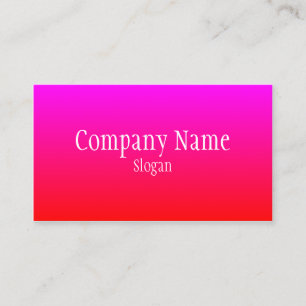 Roter Magenta Ombre Visitenkarte