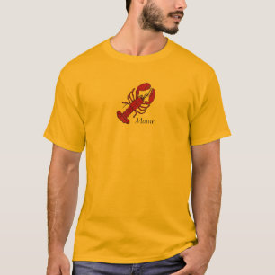 Roter Maine-Hummer T-Shirt