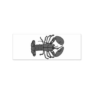Roter Maine-Hummer Thunder_Cove Gummistempel