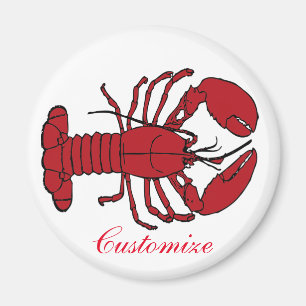 Roter Maine-Hummer Thunder_Cove Magnet