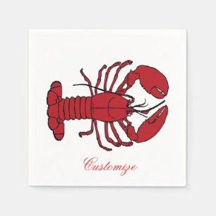 Roter Maine-Hummer Thunder_Cove Serviette