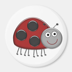 Roter Marienkäfer Magnet