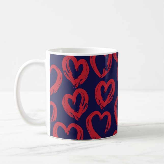 Roter Marinekorb Kaffeetasse (Links)