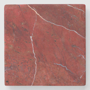 Roter Marmorstein Modern Elegant Stylisch Steinuntersetzer