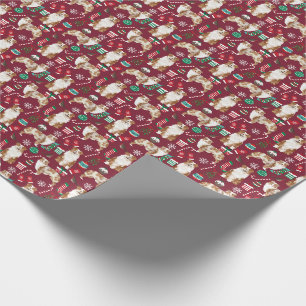 Roter Merle Australian Shepherd Weihnachten Cranbe Geschenkpapier