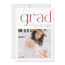 Roter Minimalistischer Typografie Foto Abschluss