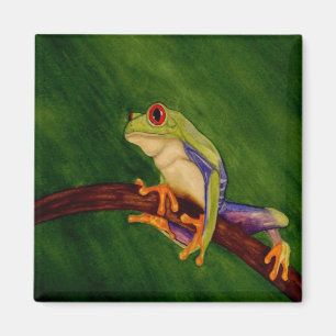 Roter mit Augen Baum-Frosch-Magnet Magnet