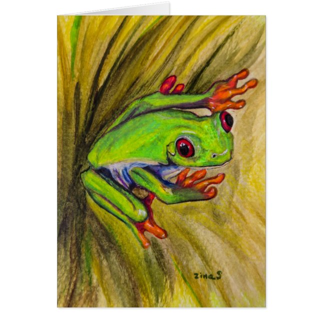 Roter mit Augen Baumfrosch (Vorne)