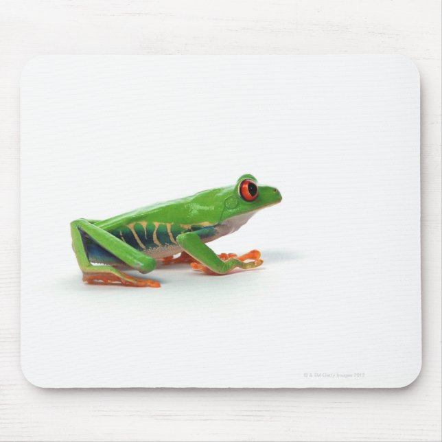 Roter mit Augen Baumfrosch Mousepad (Vorne)