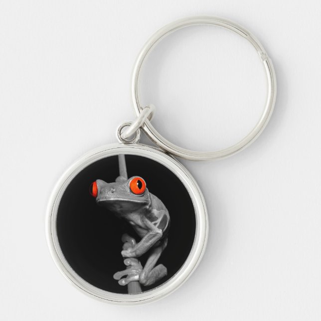 Roter Mit Augen Baumfrosch Schlüsselanhänger (Vorne)
