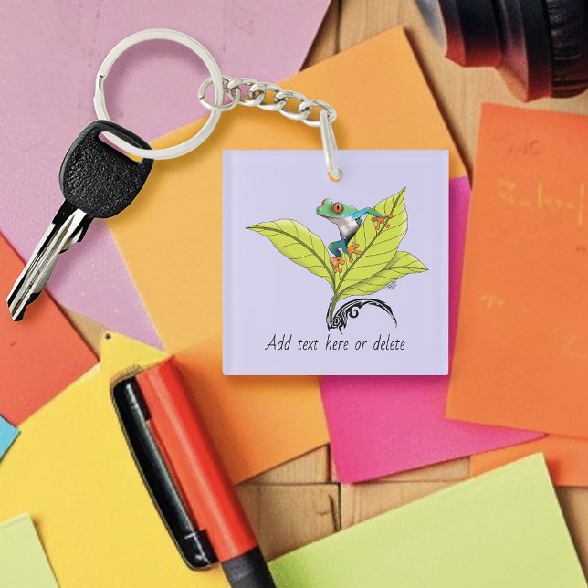 Roter Mit Augen Baumfrosch Schlüsselanhänger (Von Creator hochgeladen)