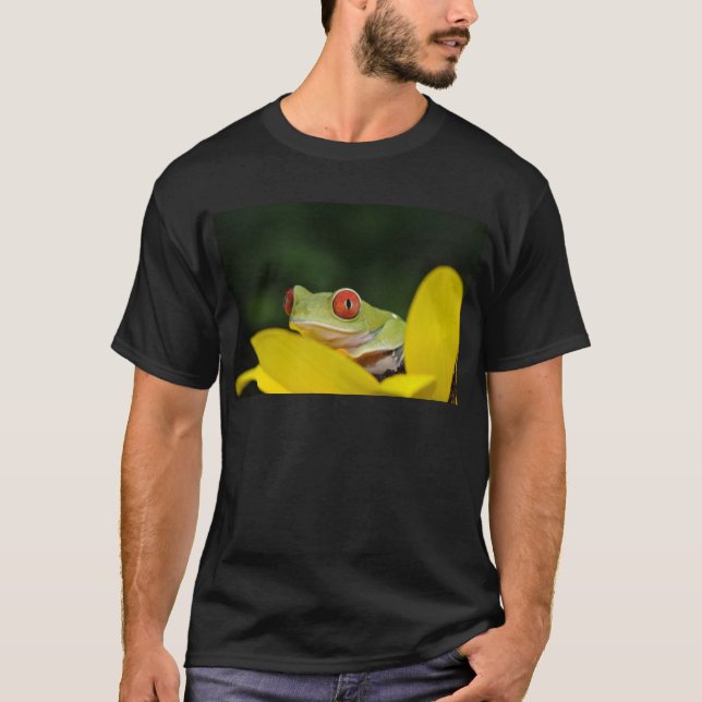 roter mit Augen Baumfrosch T-Shirt (Vorderseite)