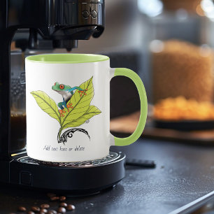 Roter Mit Augen Baumfrosch Tasse