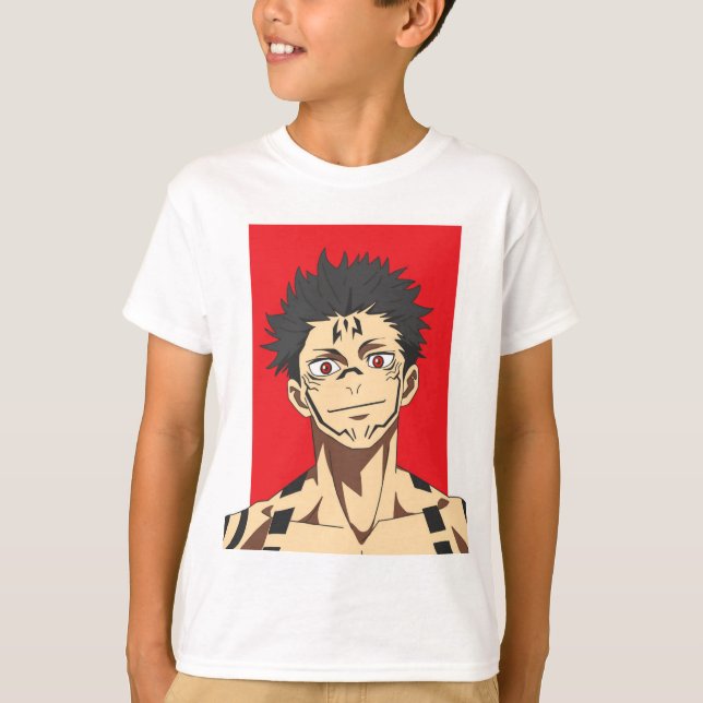 Roter Mit Augen Dämon: Power entfesselt T-Shirt (Vorderseite)