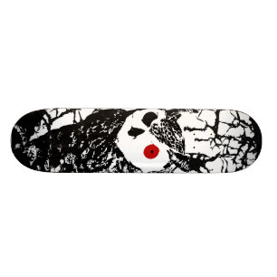 Roter mit Augen EuleSkateboard Skateboard